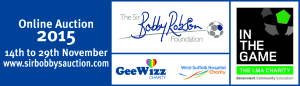 Sir Bobby Robson online auction